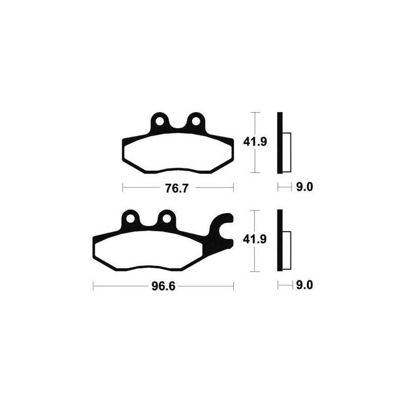 ME318 organic scooter brake pads