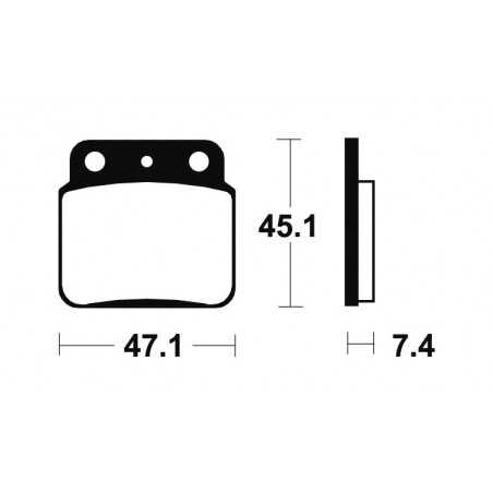 Sintered brake pads MO149