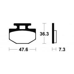 Organic Brake Pads MA128