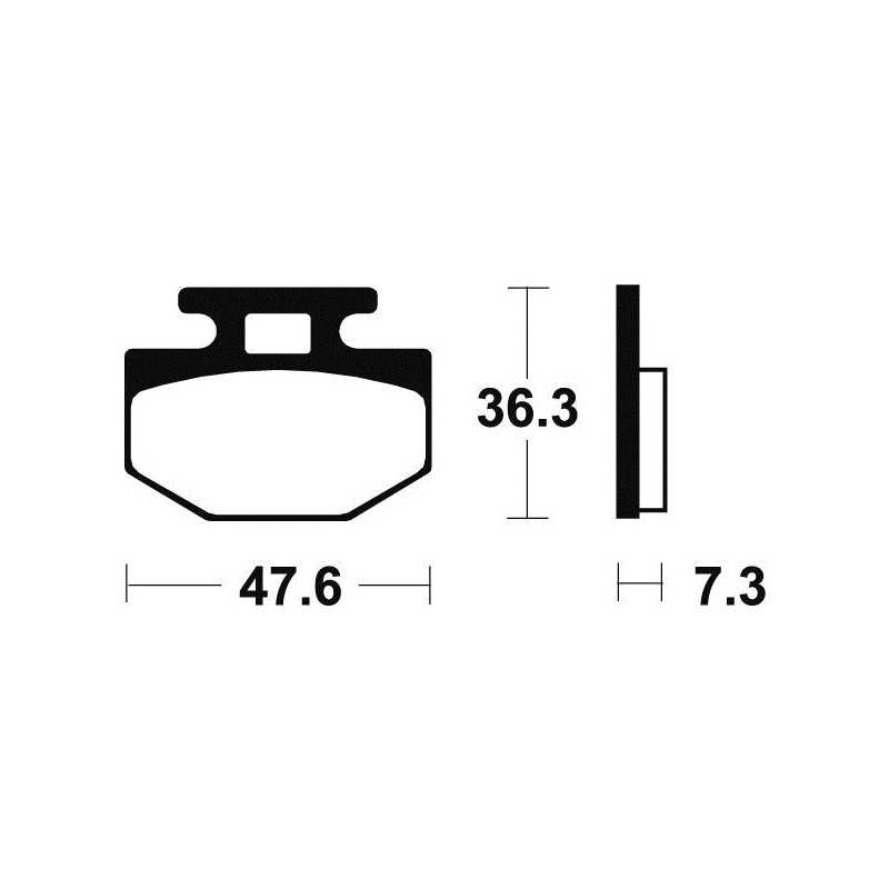 Organic Brake Pads MA128