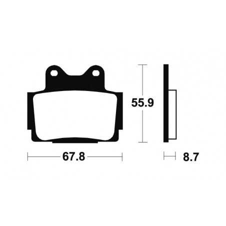 Organic Brake Pads MA70
