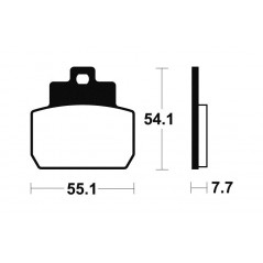 ME331 organic scooter brake pads