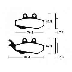 Sintered Brake Pads MSS189