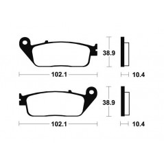 Organic Scooter Brake Pads ME154