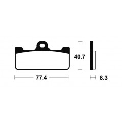 Sintered Professional Competition MSR195 Brake Pads