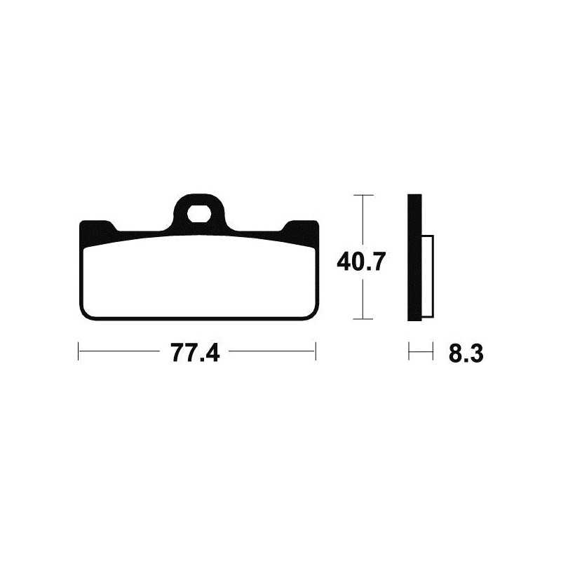 Sintered Professional Competition MSR195 Brake Pads