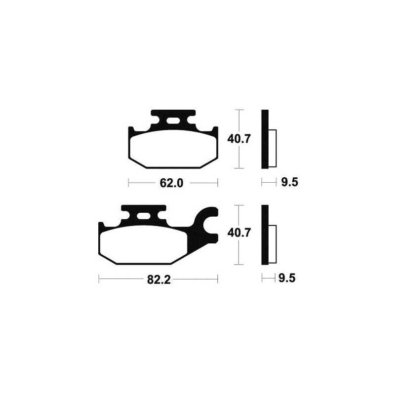 ME254 organic scooter brake pads