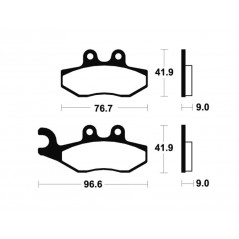 Organic Scooter Brake Pads ME111