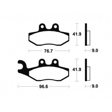 Organic Scooter Brake Pads ME111