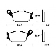 Sintered Brake Pads MR253