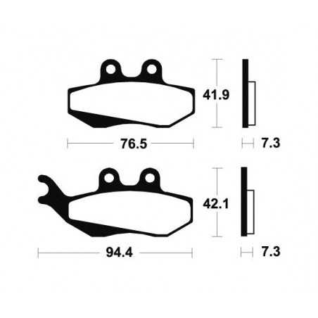 Organic Scooter Brake Pads ME189