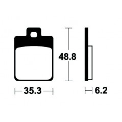 ME368 organic scooter brake pads
