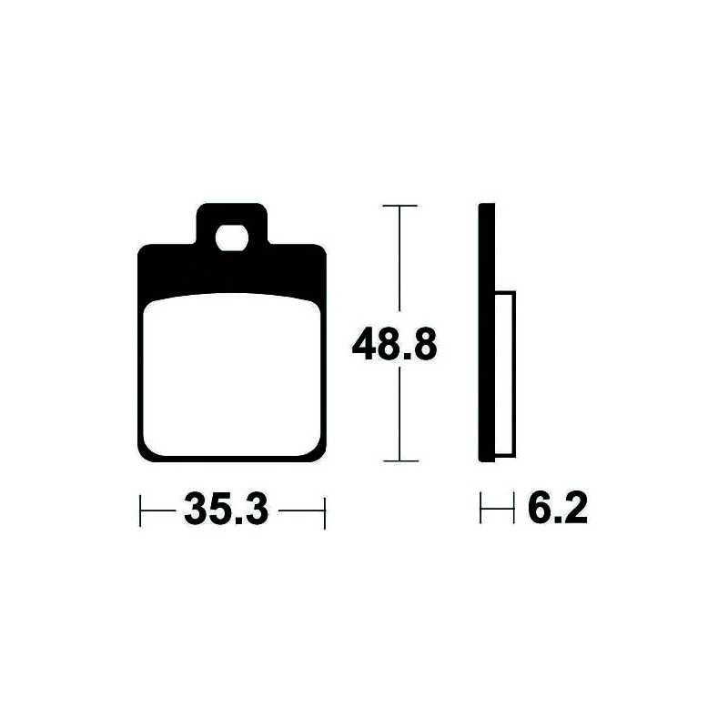 ME368 organic scooter brake pads