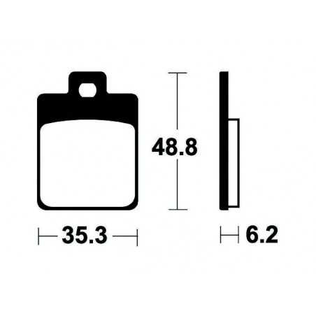 ME368 organic scooter brake pads