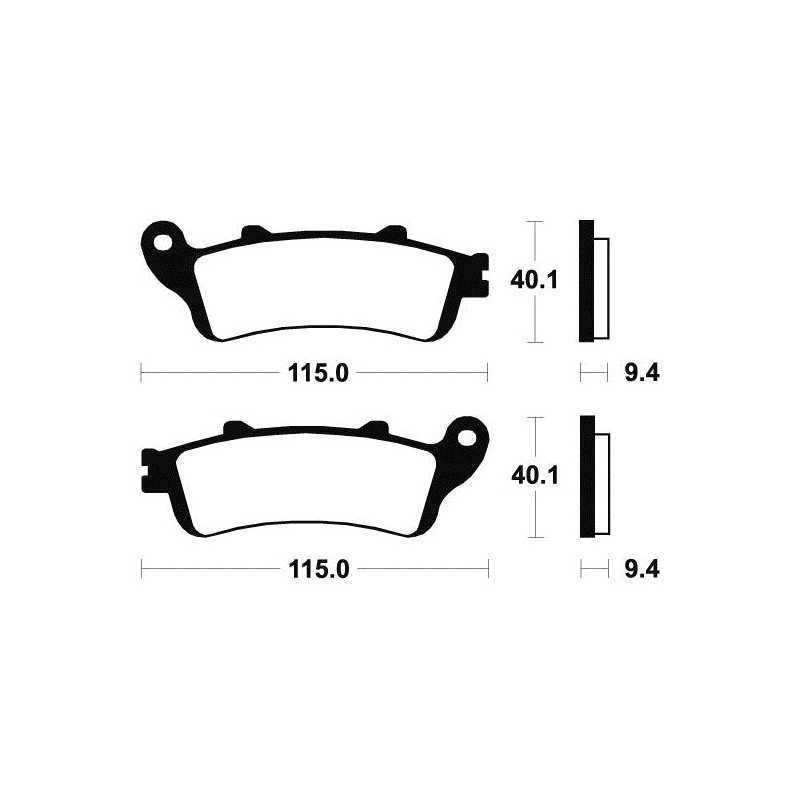 ME222 organic scooter brake pads