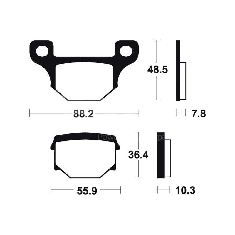 ME85 organic scooter brake pads
