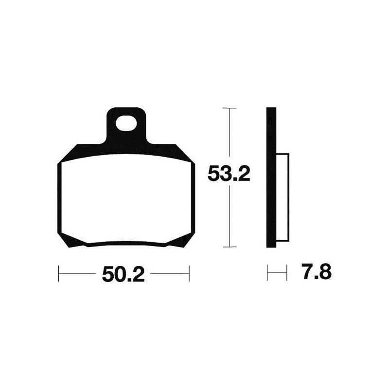 ME230 organic scooter brake pads
