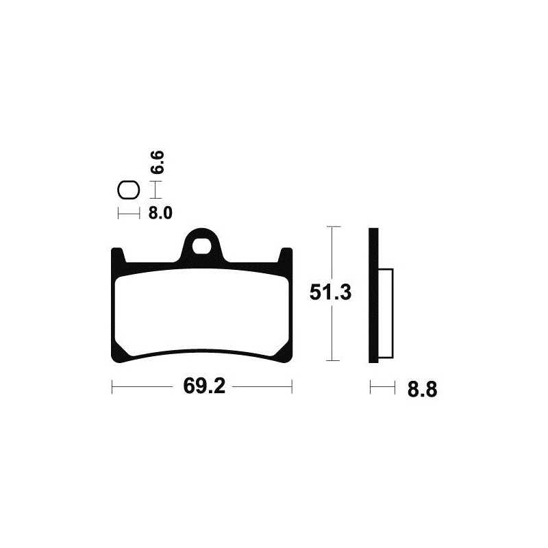 Organic Brake Pads MA134