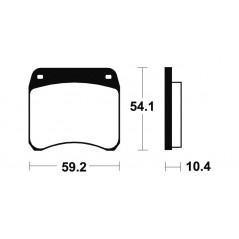 Organic Brake Pads MA23