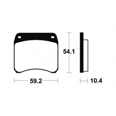 TECNIUM Pastillas de freno orgánicas MA23 380230