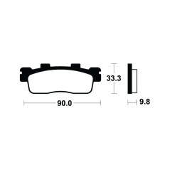 Organic Scooter Brake Pads ME371