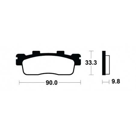 Organic Scooter Brake Pads ME371