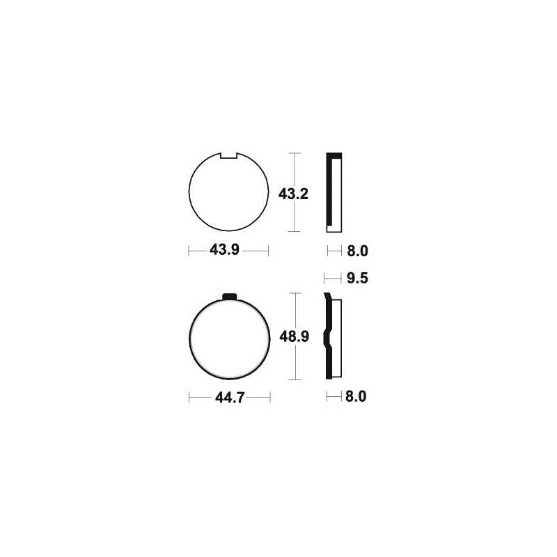 Organic Brake Pads MA24