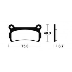 Organic Brake Pads MA136