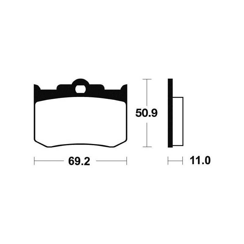 Organic Brake Pads MA162