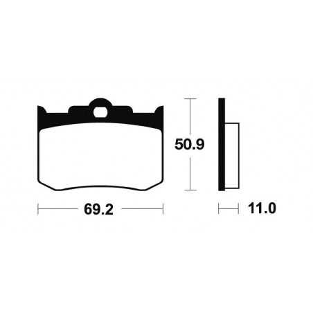 Organic Brake Pads MA162