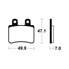 Organic Scooter Brake Pads ME273