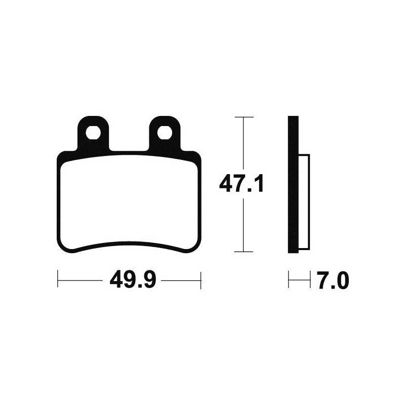 Organic Scooter Brake Pads ME273