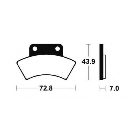 MOA217 sintered brake pads