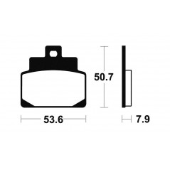 Sintered brake pads MSS248