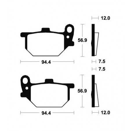 Organic Brake Pads MA28