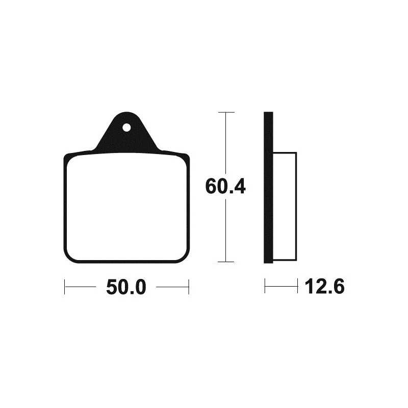 Sintered brake pads MOA256