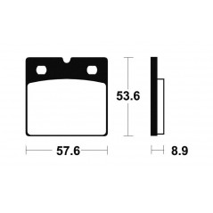 Organic Brake Pads MA140