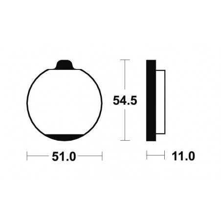 Organic Brake Pads MA30