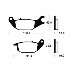 Organic Scooter Brake Pads ME284