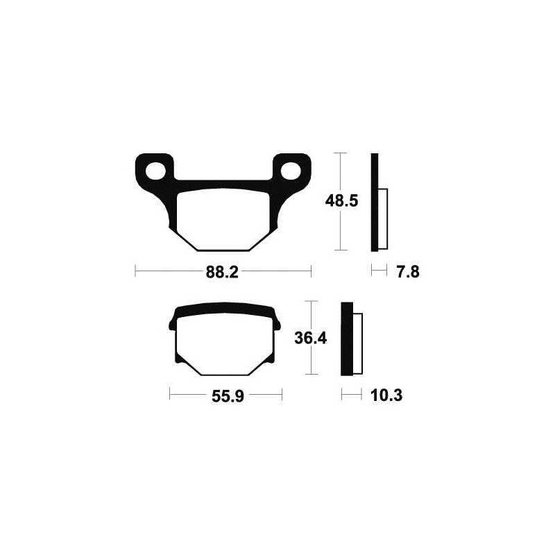 Organic Brake Pads MA85