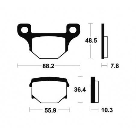 Organic Brake Pads MA85