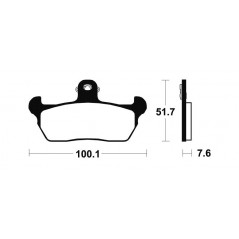 Organic Brake Pads MA141