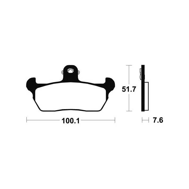 Organic Brake Pads MA141