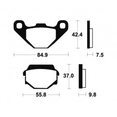 Organic Brake Pads MA86