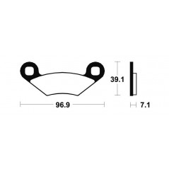 Organic Brake Pads MA142