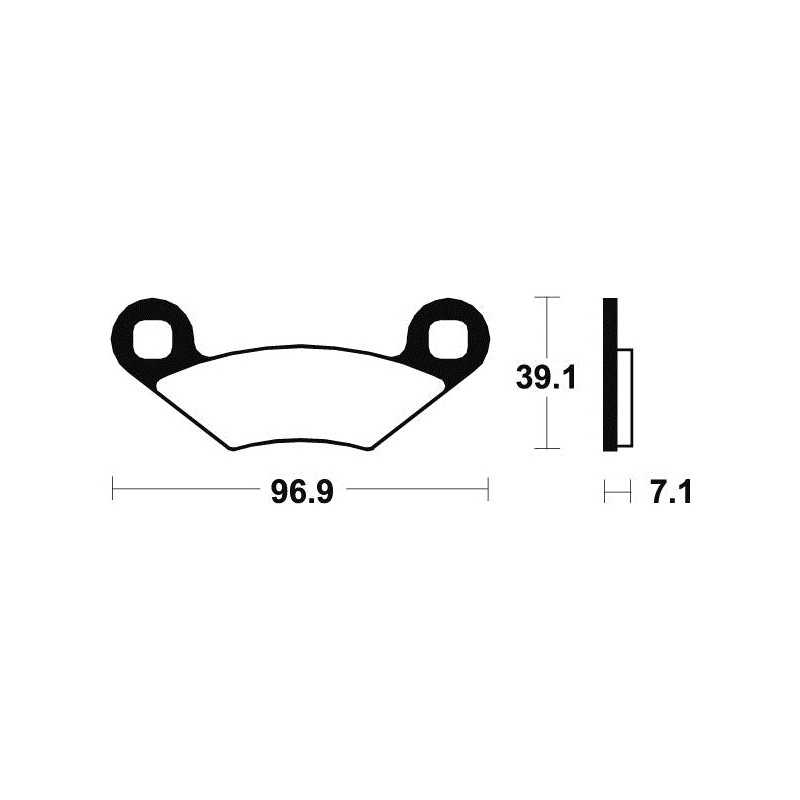 Organic Brake Pads MA142
