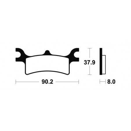 MOA287 Sintered Brake Pads