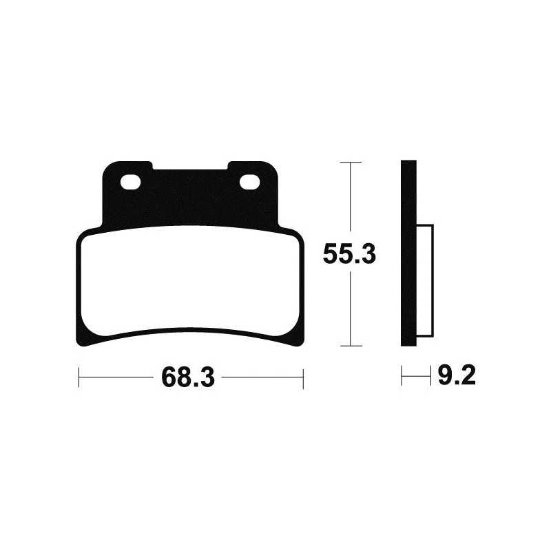 ME344 organic scooter brake pads