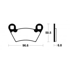 MOA300 sintered brake pads