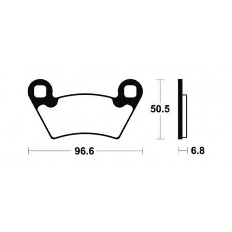 MOA300 sintered brake pads